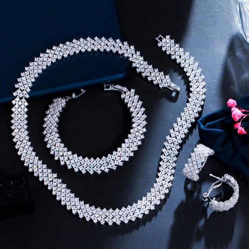 Collana tennis larga zirconi