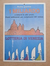 Locandina lotteria di Venezia