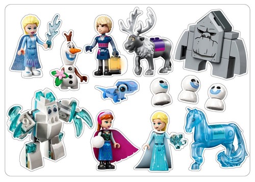 Adesivi disney frozen - disney, lego