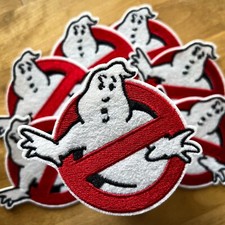 Patch Toppa Ghostbusters Ricamata In Rilievo 9x8cm
