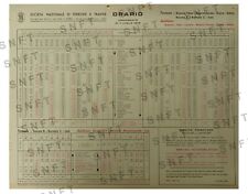 ORARIO FERROVIARIO SNFT 1972