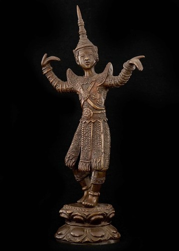 Ancienne statuette bronze - statuette,