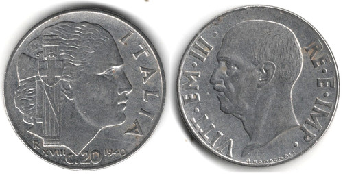 Italia centesimi 1940 - italia, centesimi,