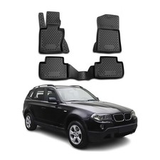 Tappetini in gomma OMAC per BMW X3 E83 2003-2010 TPE tappetini auto nero 4x