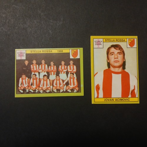 Stella rossa calciatori panini - stella,
