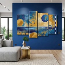 QUADRI MODERNI ASTRATTO BLU E
