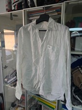 CAMICIA LINO LACOSTE BIANCA 44