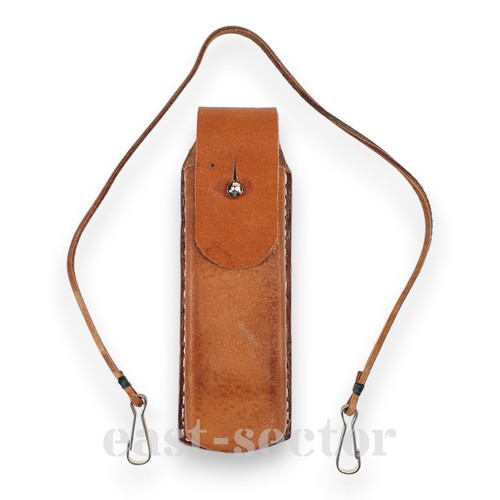 Leather pouch with lanyard for - leather,