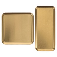  2 pezzi piatti in acciaio