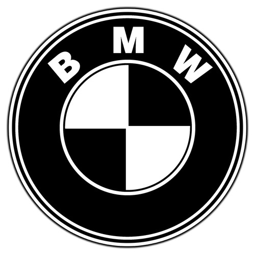 Adesivo bmw bianco nero - bmw, e
