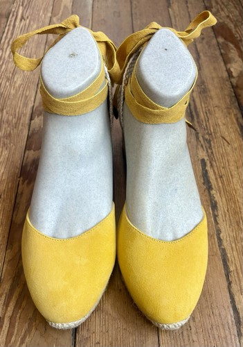 Boden zeppa espadrillas giallo