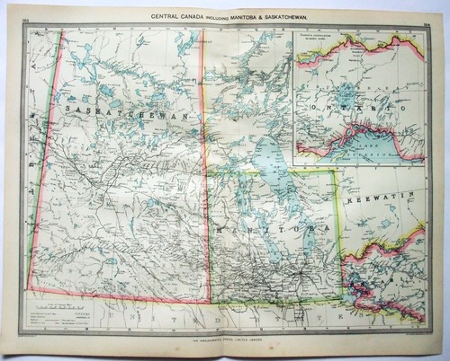 Canada centrale mappa - canada,