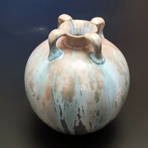 Vaso sfera ceramica fiamma - ceramica,