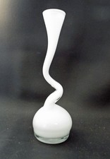 Vaso a dondolo per cavatappi in vetro bianco Normann Copenhagen - Danimarca - 30 cm