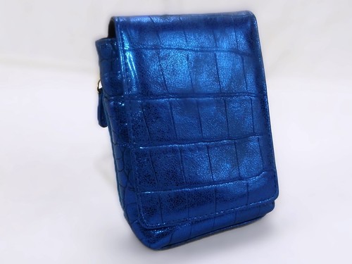 Royal blue finto croc - blue, device