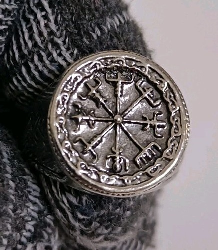Anello sigillo vegvísir - anello,