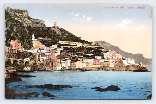C1910 panorama dal porto - panorama,