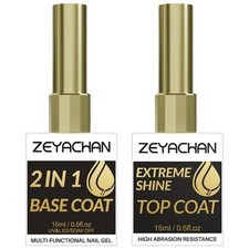 2 x 15ML Base e Top Coat
