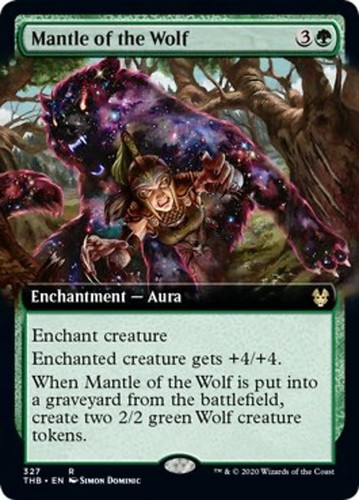 Mtg mantle the wolf foil - of,
