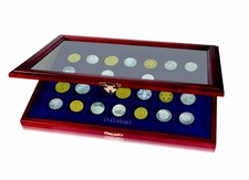 UNA VETRINETTA IN LEGNO PER MONETE A SCELTA