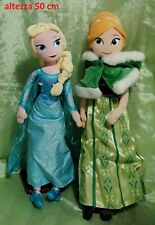 Lotto DUE PRINCIPESSE Disney ELSA e ANNA di FROZEN, alte 50 cm, DISNEY STORE