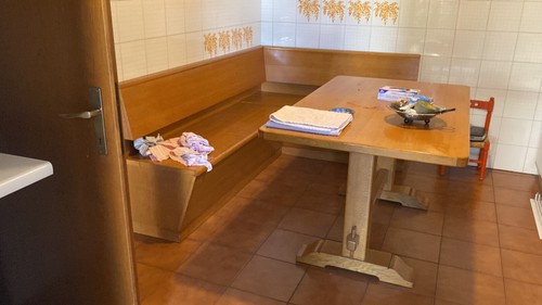 Tavolo con panca angolare - panca,