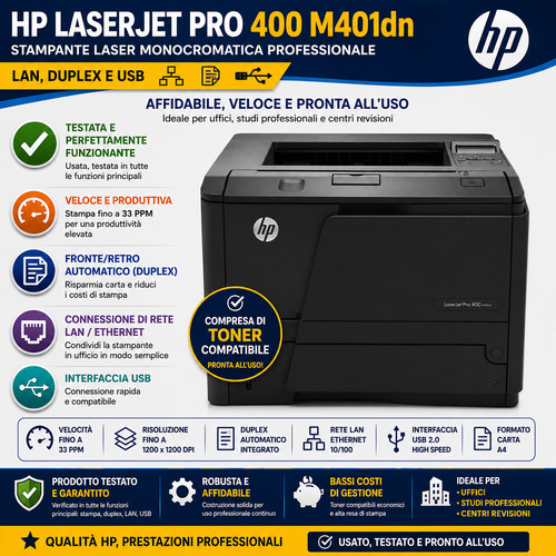 Stampante laserjet pro 400 - hp,