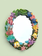 Specchio ovale vintage con