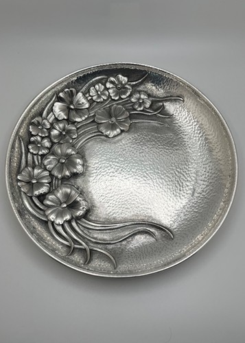 Piatto floreale - , argento