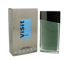Azzaro, Visit For Men, Eau de Toilette Natural Spray, 100ml. Nuovo