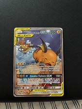 carta pokemon raichu e raichu di alola gx rara segreta ITA