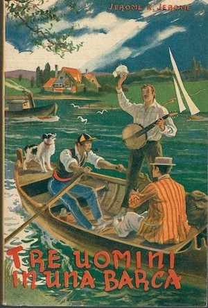 Tre uomini una - uomini, barca