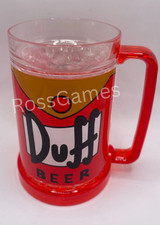 Tazza congelatore Stein vetro rosso birra Universal Studios Simpsons Duff
