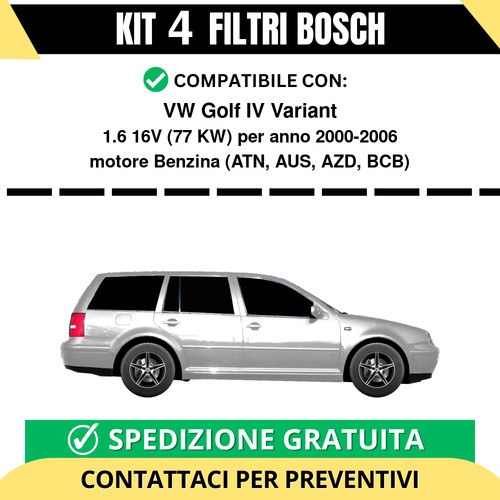 Kit filtri bosch - 4, iv