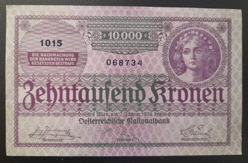 Banconota austria 10000 kronen - 10000,