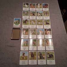 Vecchio Gioco Mazzo 25 carte  SCHMID CANI scatola Senza Coperchio Vedi Foto