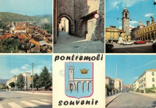 Cartolina pontremoli vedute - pontremoli,