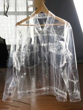 Giacca ecopelle trasparente