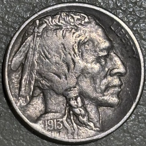 1913d buffalo nickel - 1913d,