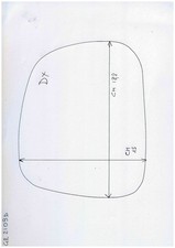 Specchio Retrovisore Lato passeggero Compatibile con Ssangyong REXTON