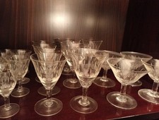 Bicchieri in cristallo VINTAGE