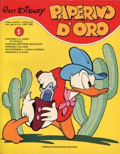 Paperino oro n 1 - paperino, d'oro