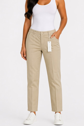 Pantalone cambio donna beige - cambio,