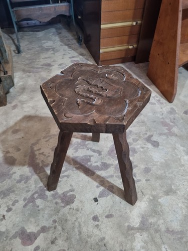 Sgabello antico legno - sgabello,
