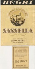 SASSELLA - CASA VINICOLA NINO NEGRI - ETICHETTA VINO