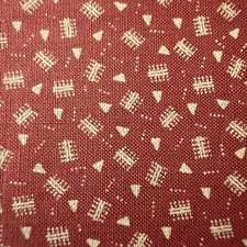 Tessuto cotone geometrico Plum