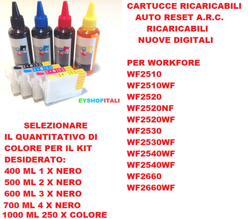 Cartucce ricaricabili per - cartucce,