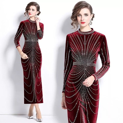 Vestito abito elegante lungo - elegante,