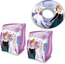 braccioli FROZEN mare + salvagente kit mare DISNEY elsa bambini gonfiabili
