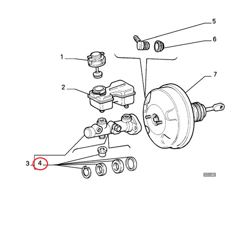 Kit revisione pompa freno - kit, fiat